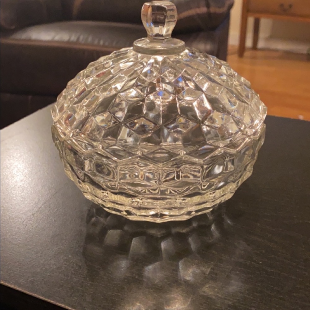 Crystal candy dish